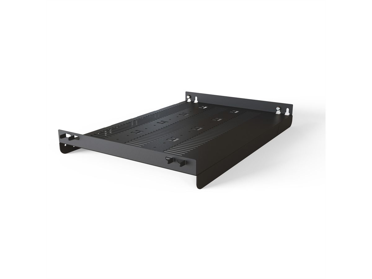 SCHROFF Varistar 19'' étagère, fixe, 75 kg, RAL 7021, 600W 500D