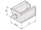 Oeillet de câble SCHROFF, plastique, 30W 55D