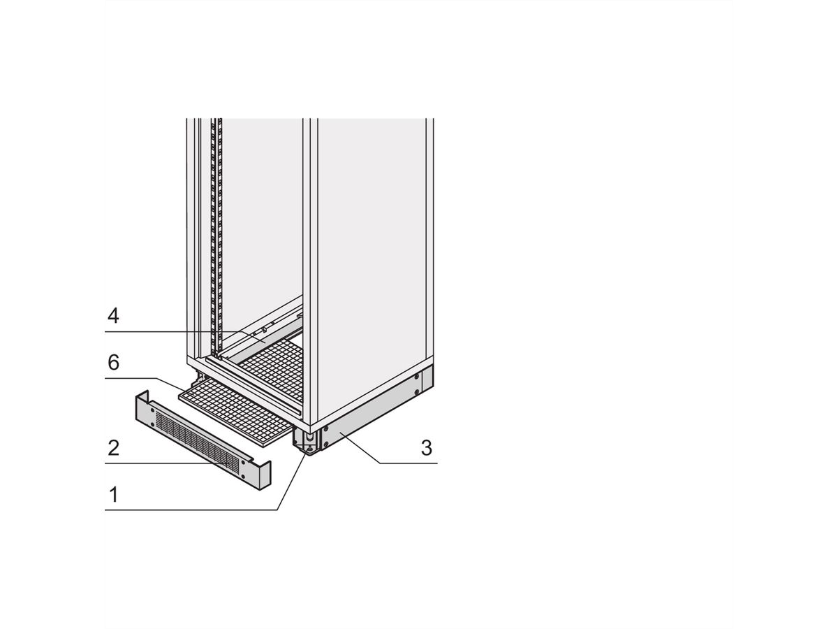 SCHROFF Tapis filtrant Eurorack pour Base/Plinth, perforé, 600W 800D