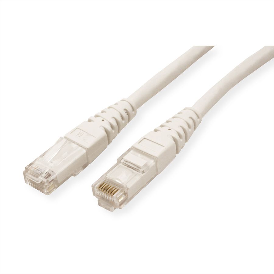 Cordon ROLINE Cat.6 (Classe E) UTP, blanc, 1 m