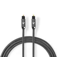 Nedis Optisches Audiokabel Toslink, ST/ST, grau, 1 m
