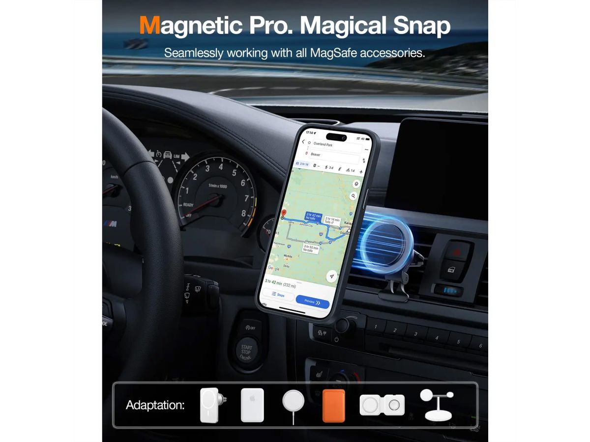 Torras UPRO Ostand Pro Case, iPhone 14 Pro, MagSafe, noir