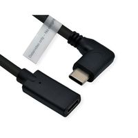 ROLINE Câble d'extension vidéo USB typeC (DP Alt Mode), C-C, M/F, noir, 2 m