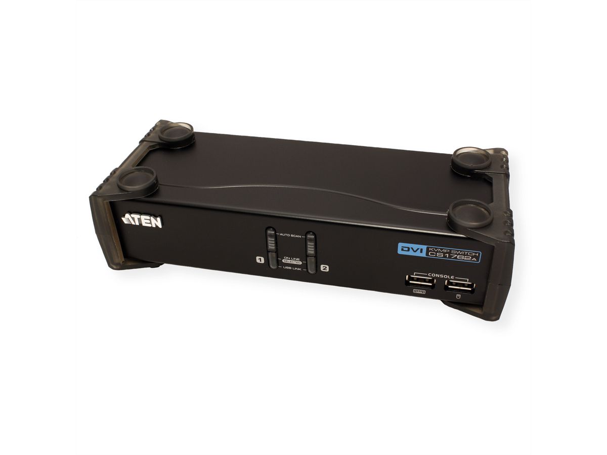 ATEN CS1762A Switch KVM DVI, USB, Audio, Hub USB, 2 ports