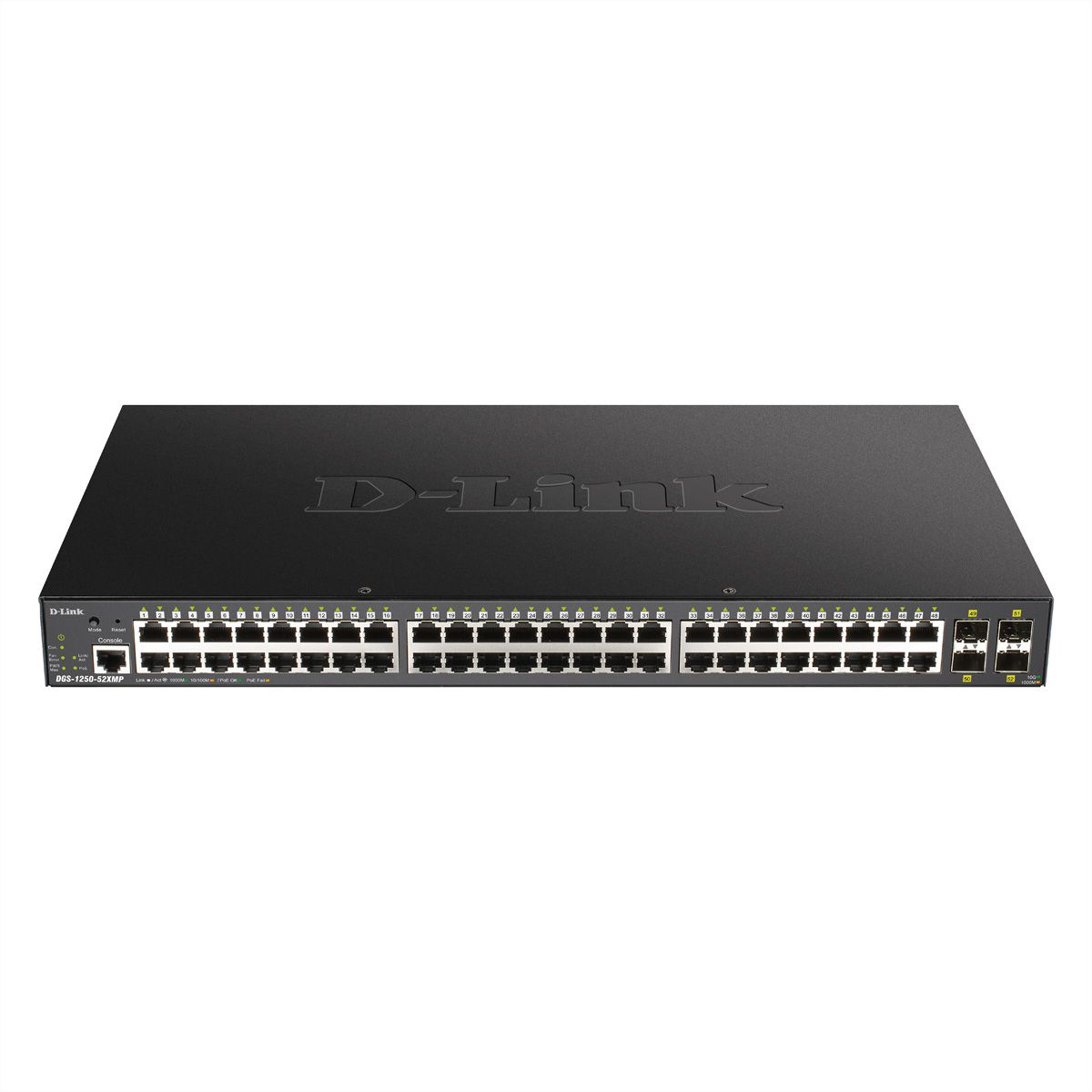 D-Link DGS-1250-52XMP Switch Gigabit PoE 52 ports Smart Managed PoE+ 4x 10G