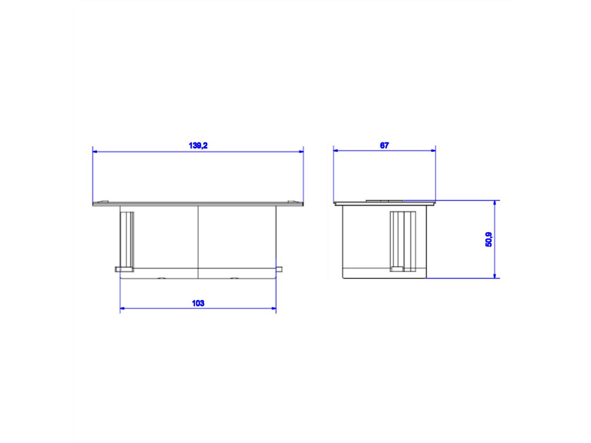 BACHMANN DUE 2x contact de protection, Mesure p.Ph.3mH05VV-F 5G2,5 CEE3x16A Lan, noir, 0,2 m