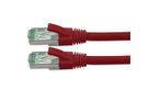 ROLINE RM Patchkabel Cat.6A S/FTP (PiMF), rot, 0,3 m
