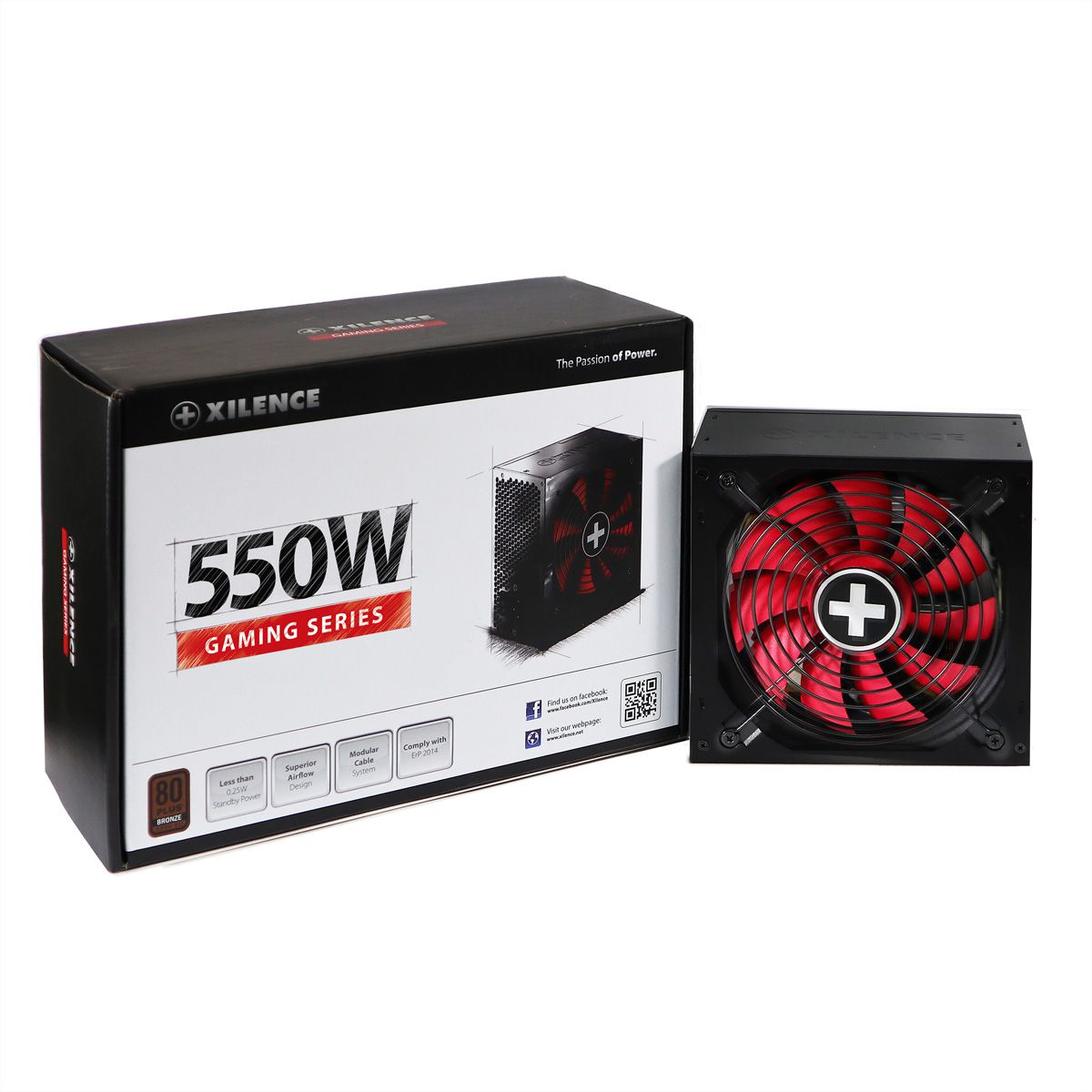 Xilence XP550R10 550W PC Netzteil, 80+ Bronze, Gaming, ATX