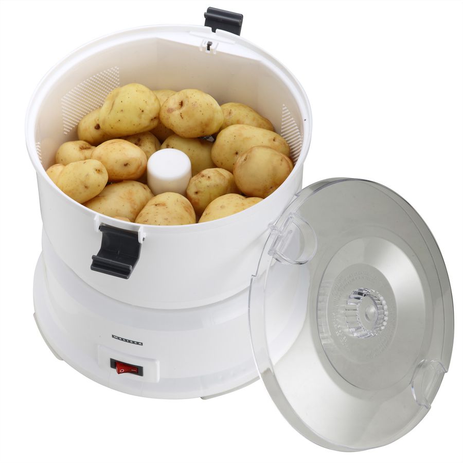 Éplucheur de pommes de terre Melissa 16220008, blanc, incl. essoreuse à salade, 85W