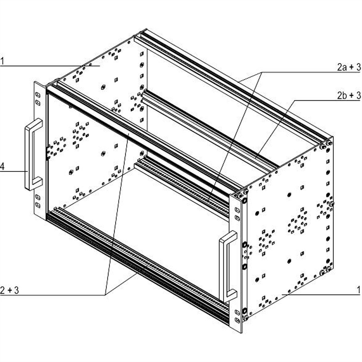 SCHROFF Bausatz, EN 50155, ungeschirmt - BGTR PRO 6HE84TE235T UNGESCH