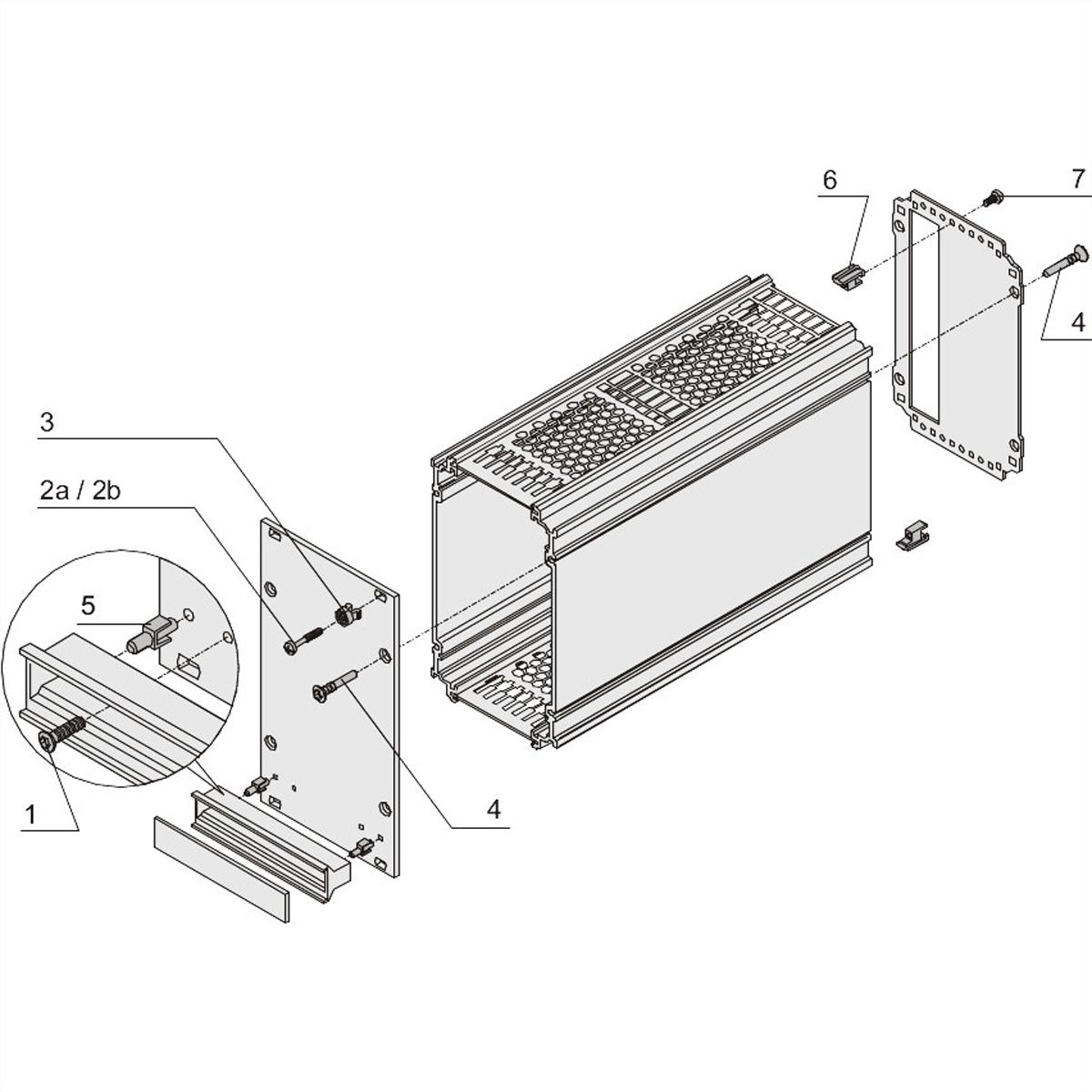 SCHROFF Leiterplattenbefestigung (Slot 2), NTS KAS LP.-BAF.S2 50PAAR
