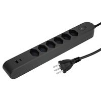Steffen Steckdosenleiste IQ PRO 6fach, PRO 6xT13 + 1xUSB-A 18W + 1xUSB-C PD 20W, 3m, schwarz