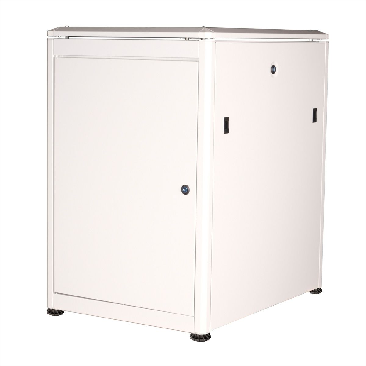 ROLINE 19" Baie réseau Pro 16U, 600x800 LxP Porte verre gris