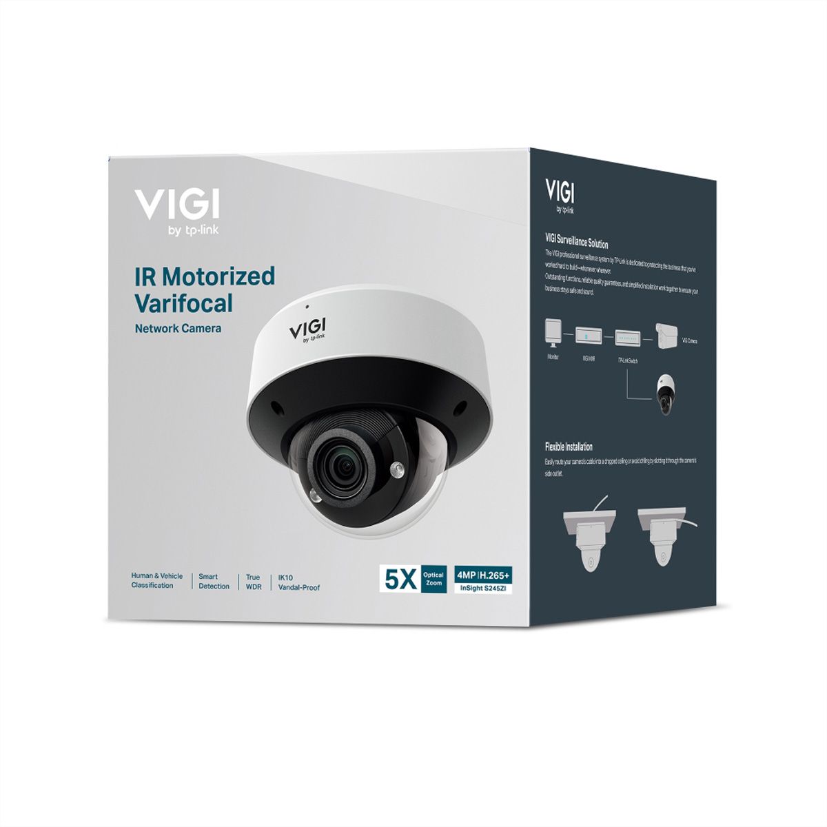 TP-Link VIGI InSight S245ZI Dome-Caméra 4 MP, 29.6-102°, IR-LED 60m