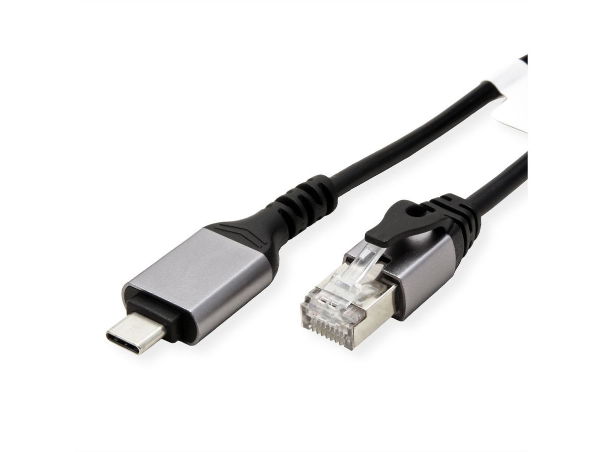 VALUE Câble convertisseur USB 3.2 Gen 2 type C - Gigabit Ethernet, noir, 3 m