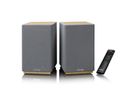 Lenco Aktiv Lautsprecher, 2x40W, Wood,, BT, opt.In, USB, AUX, SUB-Out, IR-FB.
