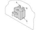 Microrupteur SCHROFF pour modules AMC