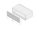 SCHROFF Face avant/arrière CEM, enfichée, blindée - U-FRONTPL.EMC 3UH 42TE