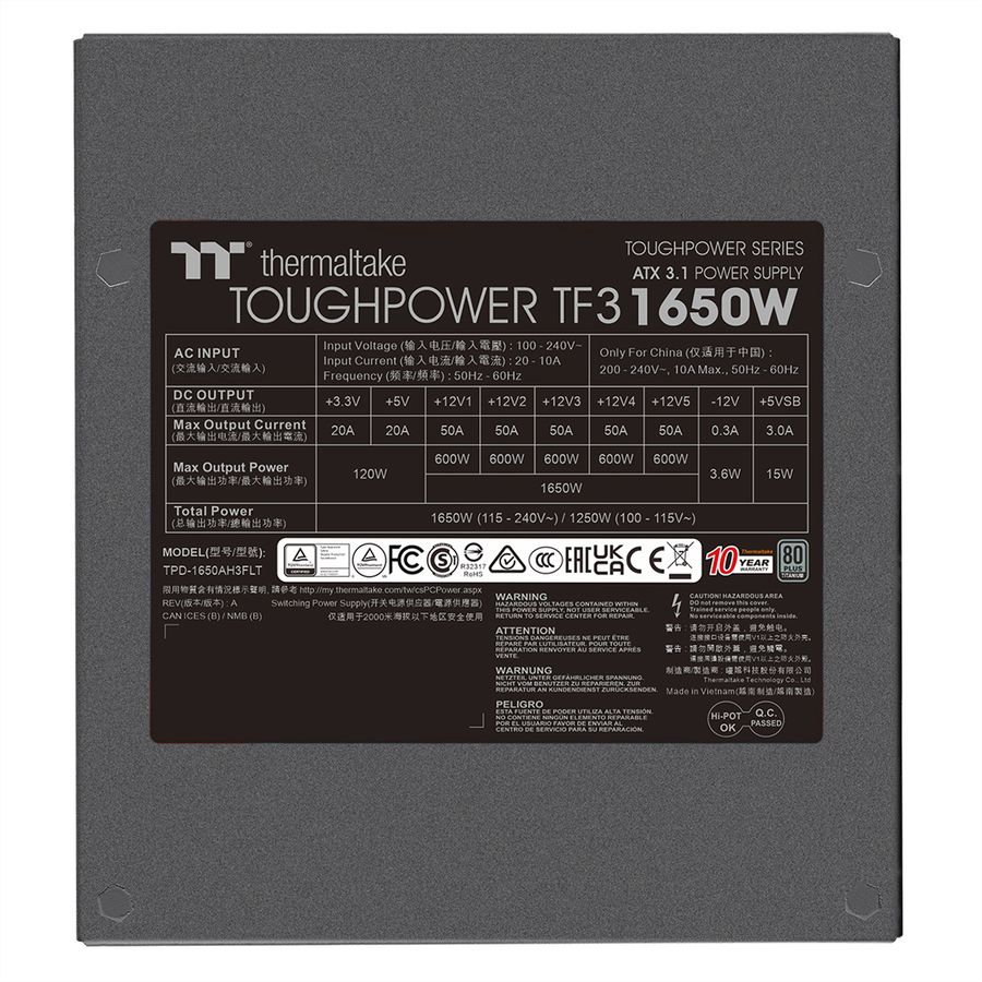 Thermaltake Toughpower TF3 1650W Netzteil