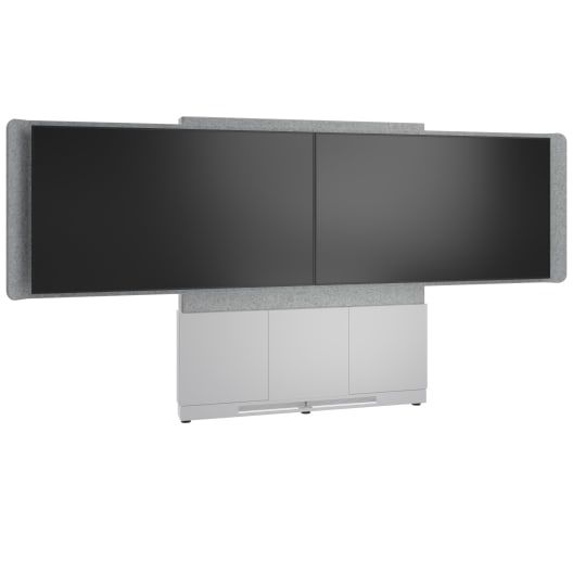 Middle Atlantic Products FM-DS-6675FW-GD8W TV-Halterung 139,7 cm (55") Grau, Silber, Weiß