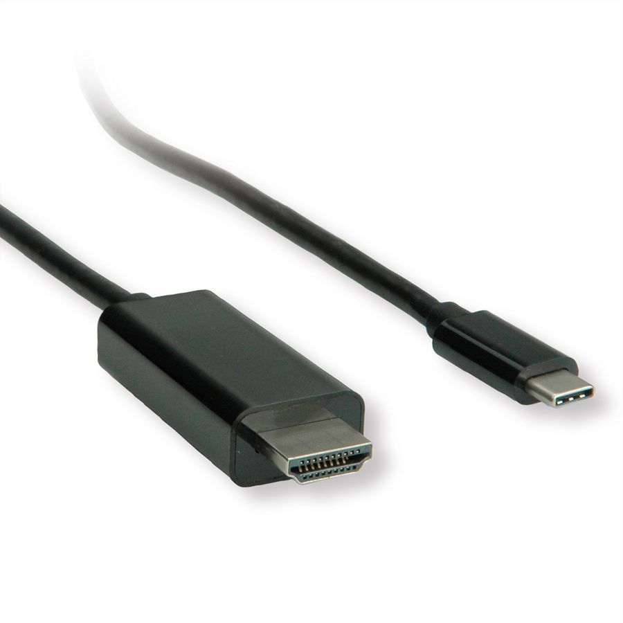ROLINE USB Typ C - HDMI Adapterkabel, ST/ST, 3 m