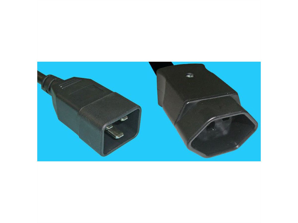 Netzkabel C20/T23 Kupplung montiert 16A/230V 0,3m