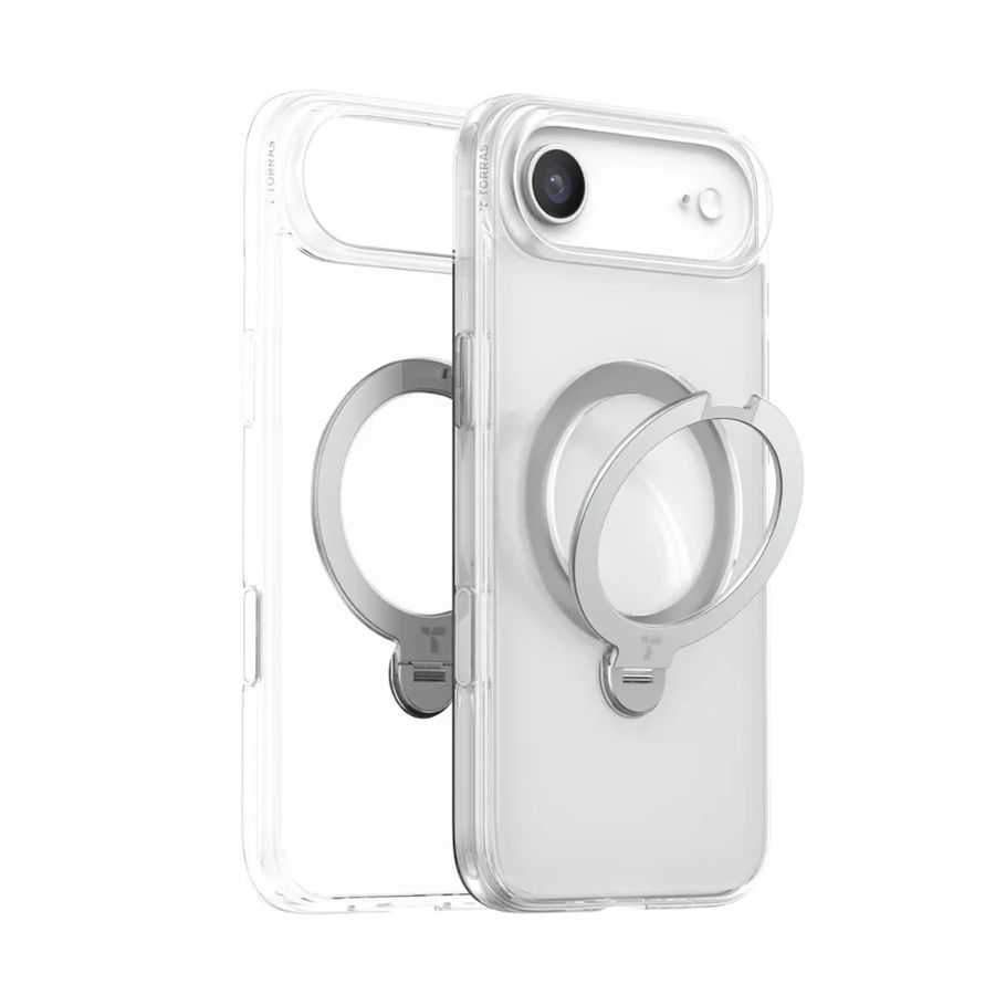 Torras Ostand 360° Case, iPhone 17 Air, MagSafe, transparent