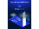 CUDY LT400 Outdoor 4G Routeur WiFi, LTE Cat 4 N300
