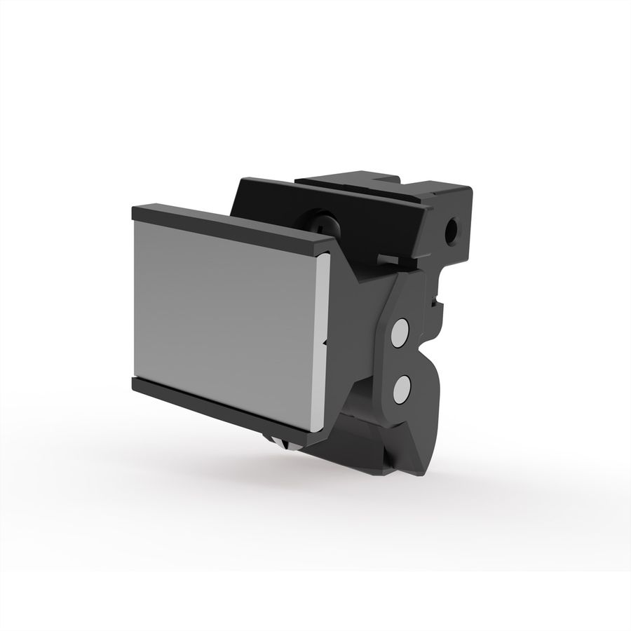 SCHROFF Aushebegriff in Trapezform, Typ 2 - TRAPEZGRIFF LP RAL9005 10STK