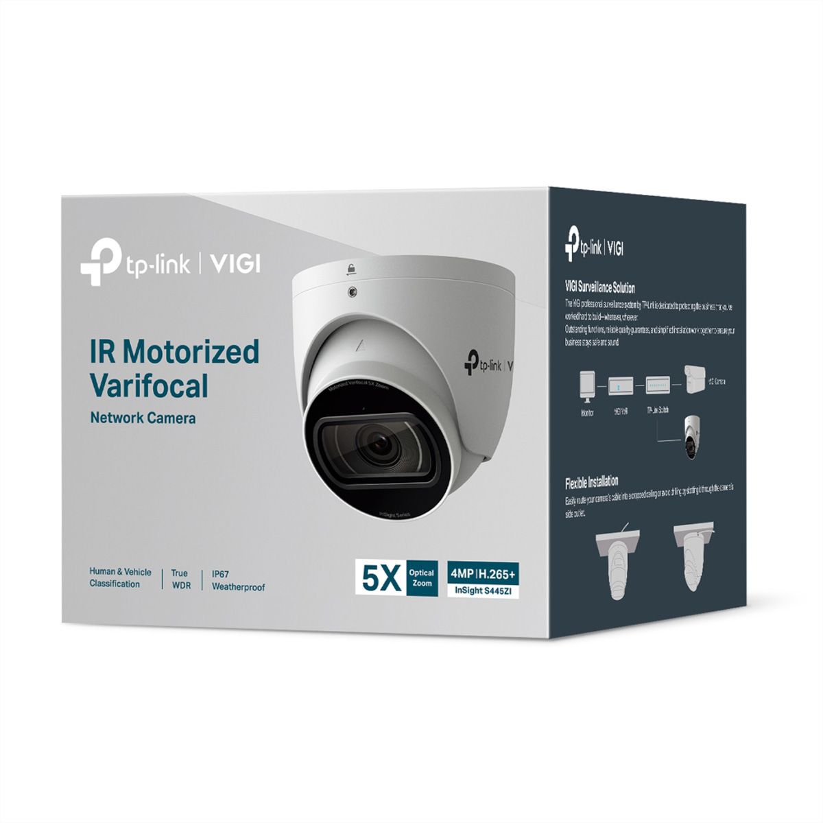 TP-Link InSight S445ZI Turret Kamera 4 MP, 29.6-102°, IR-LED 60m
