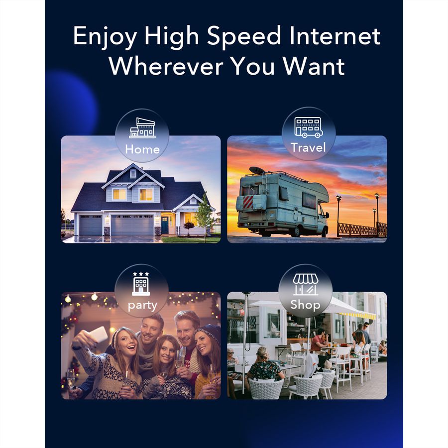 CUDY LT700 AC1200 Routeur WiFi 4G, LTE-Cat6 Gigabit