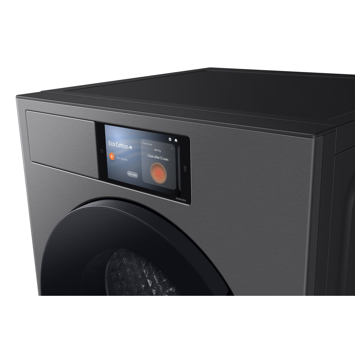 Samsung Wäschetrockner DV9000 7" Display, A, Inox schwarz