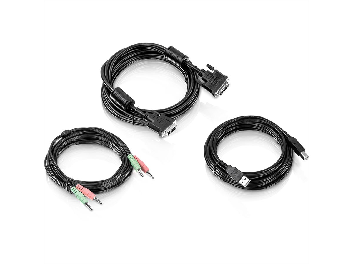 TRENDnet TK-CD15 KVM Kabel Kit 4,5m DVI-I USB Audio