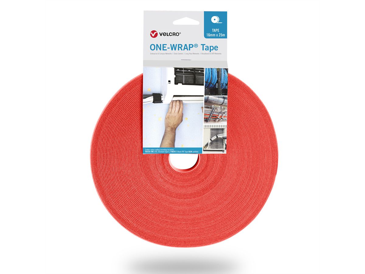 VELCRO® One Wrap® Bande 50 mm, orange, 25 m