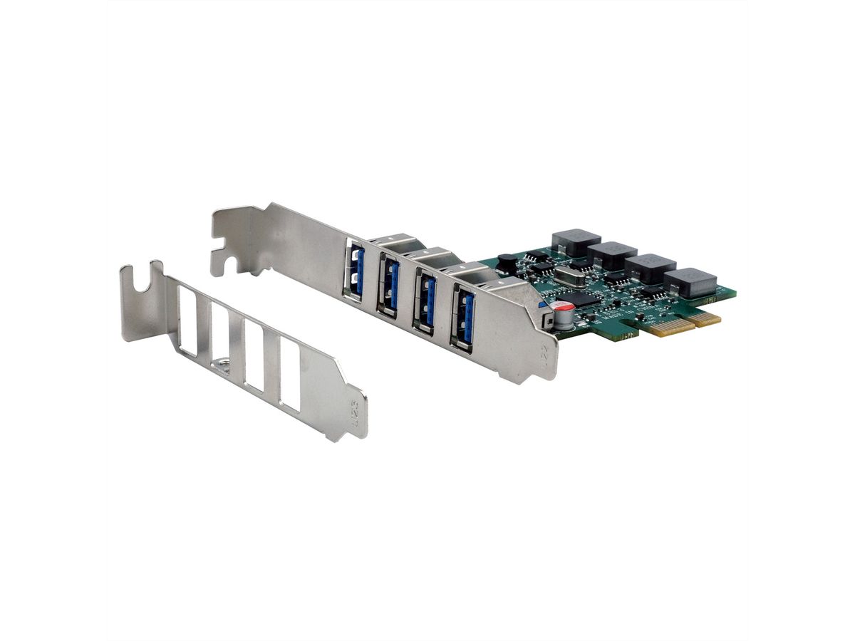 EXSYS EX-11194 4-Port USB 3.2 Gen 1 PCIe Karte