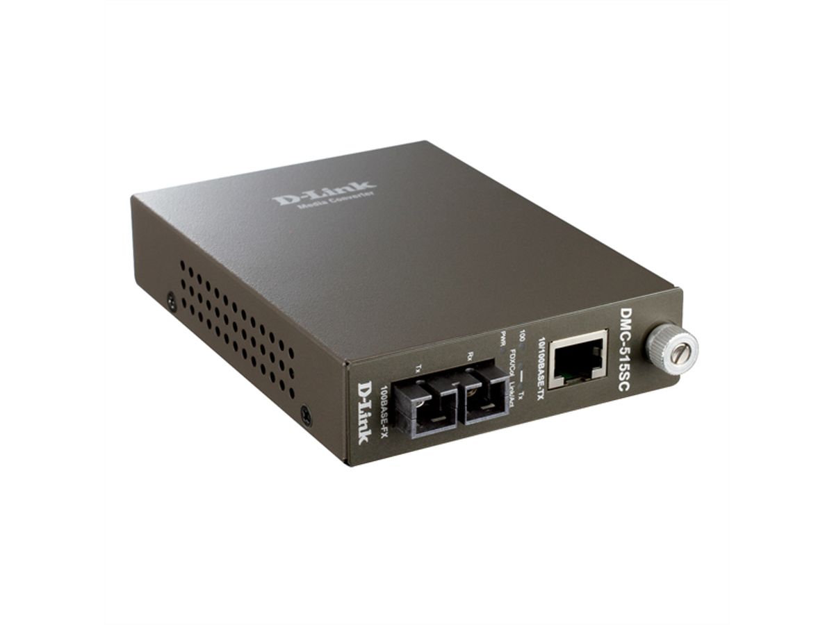 D-Link DMC-515SC/E Fast Ethernet Converter, 10/100Mbit/s TP zu 100Mbit/s FX SM