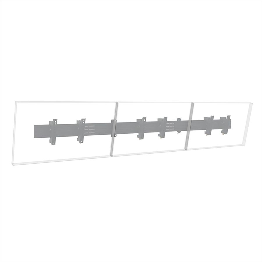 Hagor Menuboard CPS W3L 32-43" Menuboard Support mural pour 3 écrans, Adaptation pour barre de son
