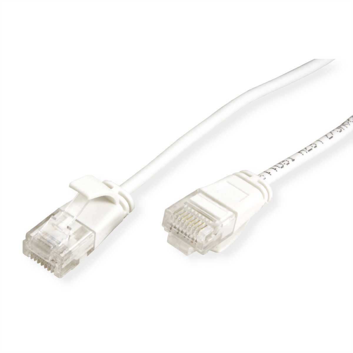 ROLINE GREEN Cordon Data Center UTP Cat.6A (Classe EA), LSOH, slim, blanc, 0,3 m