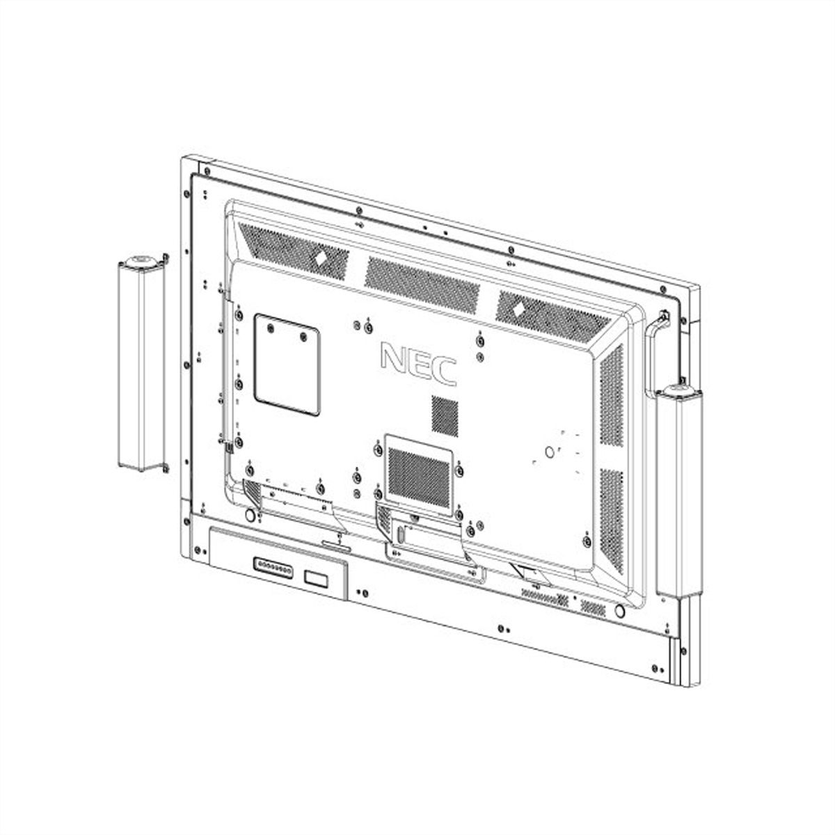 NEC Passiv-Lautsprecher SP-RM3, 72dB, 80Hz bis 20kHz