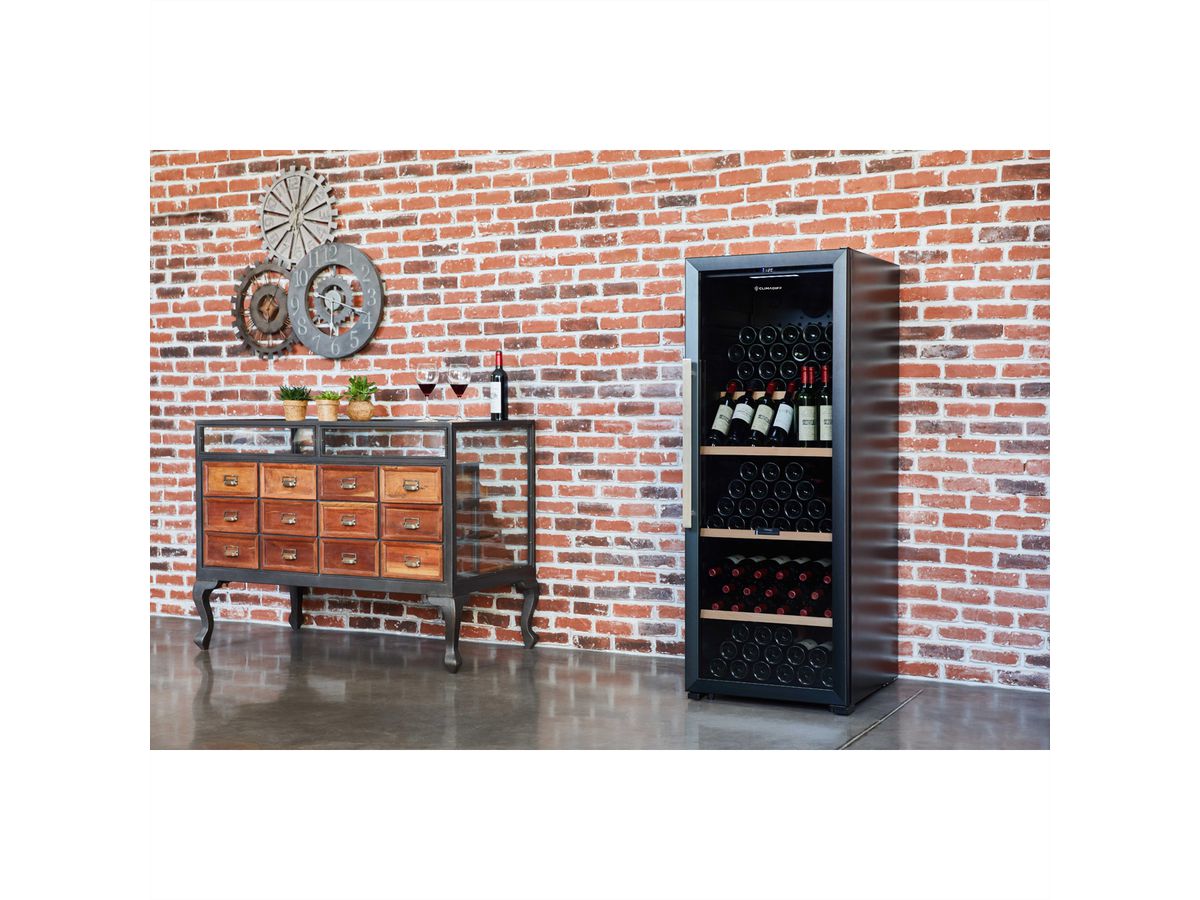 Climadiff Weinkühlschrank CPW204B1, Freistehend, 1 Zone, 204 Flaschen