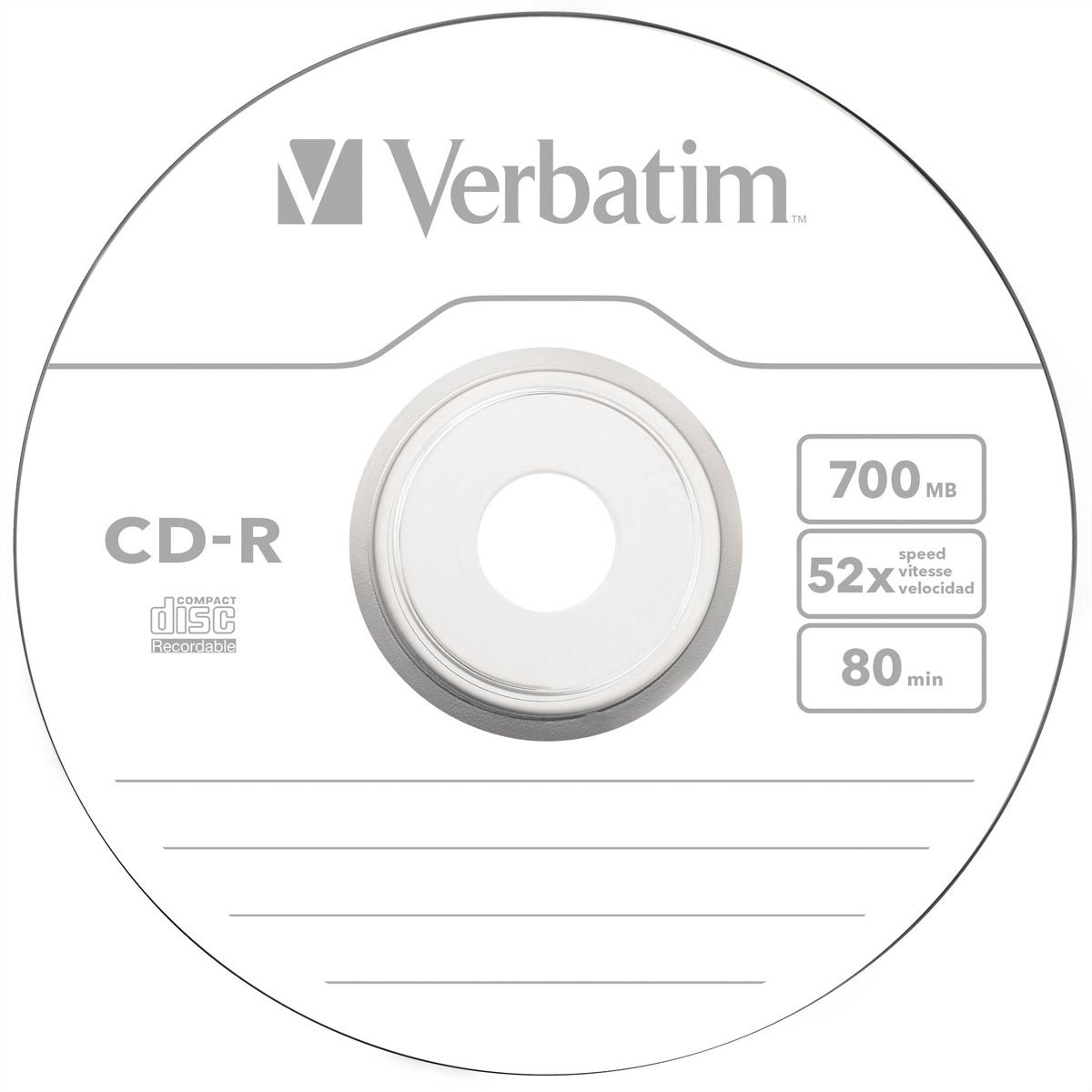 Verbatim CD-R Slim 700MB 52x 10 Pack