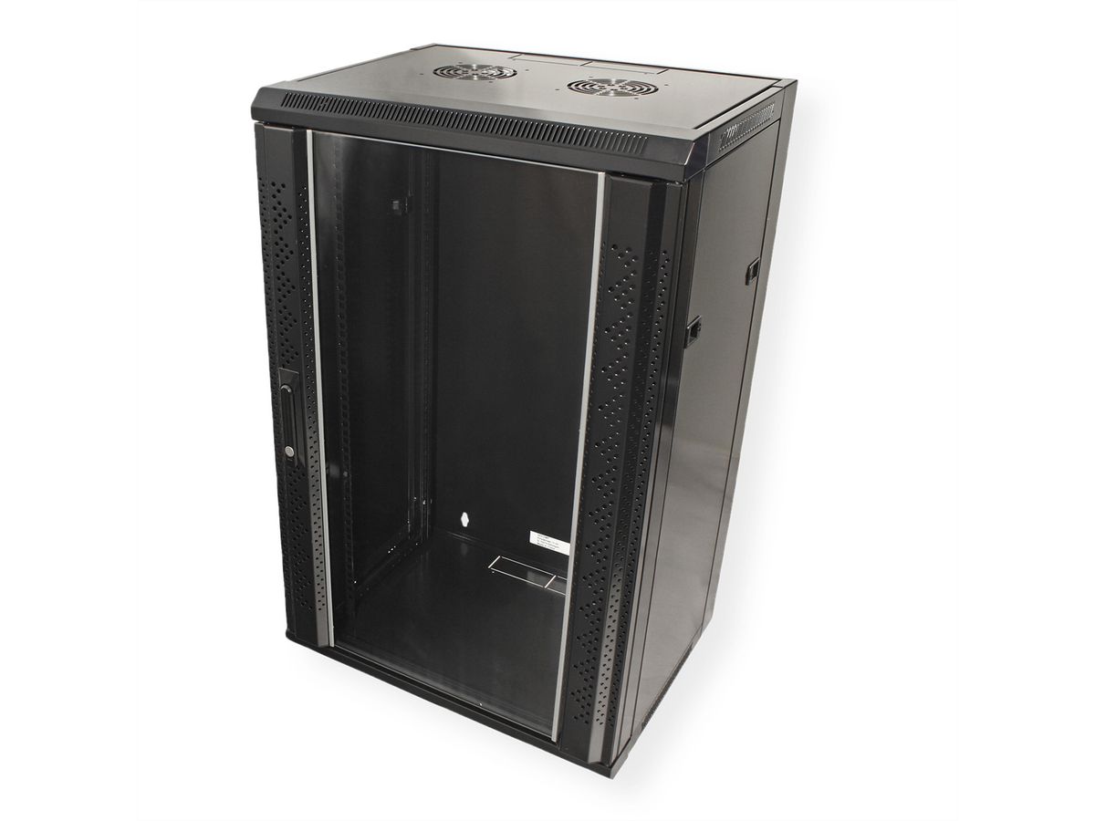 VALUE Armoire murale 18 UH (HxLxP) 910x570x450mm, noir
