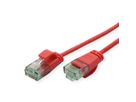 ROLINE RM UTP DataCenter Patchkabel Cat.6A (Class EA), slim, rot, 1,5 m