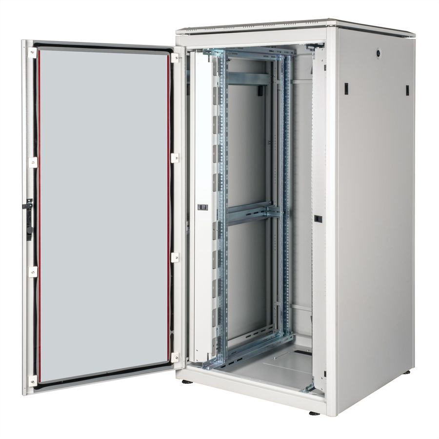 ROLINE 19-Zoll Netzwerkschrank Pro 32 HE, 800x800 BxT Glastür grau
