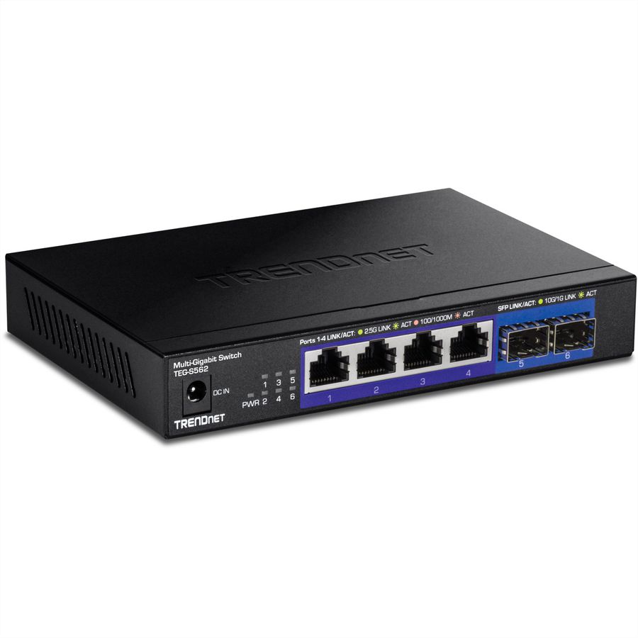 TRENDnet TEG-S562 6-Port Switch, Multi-Gigabit