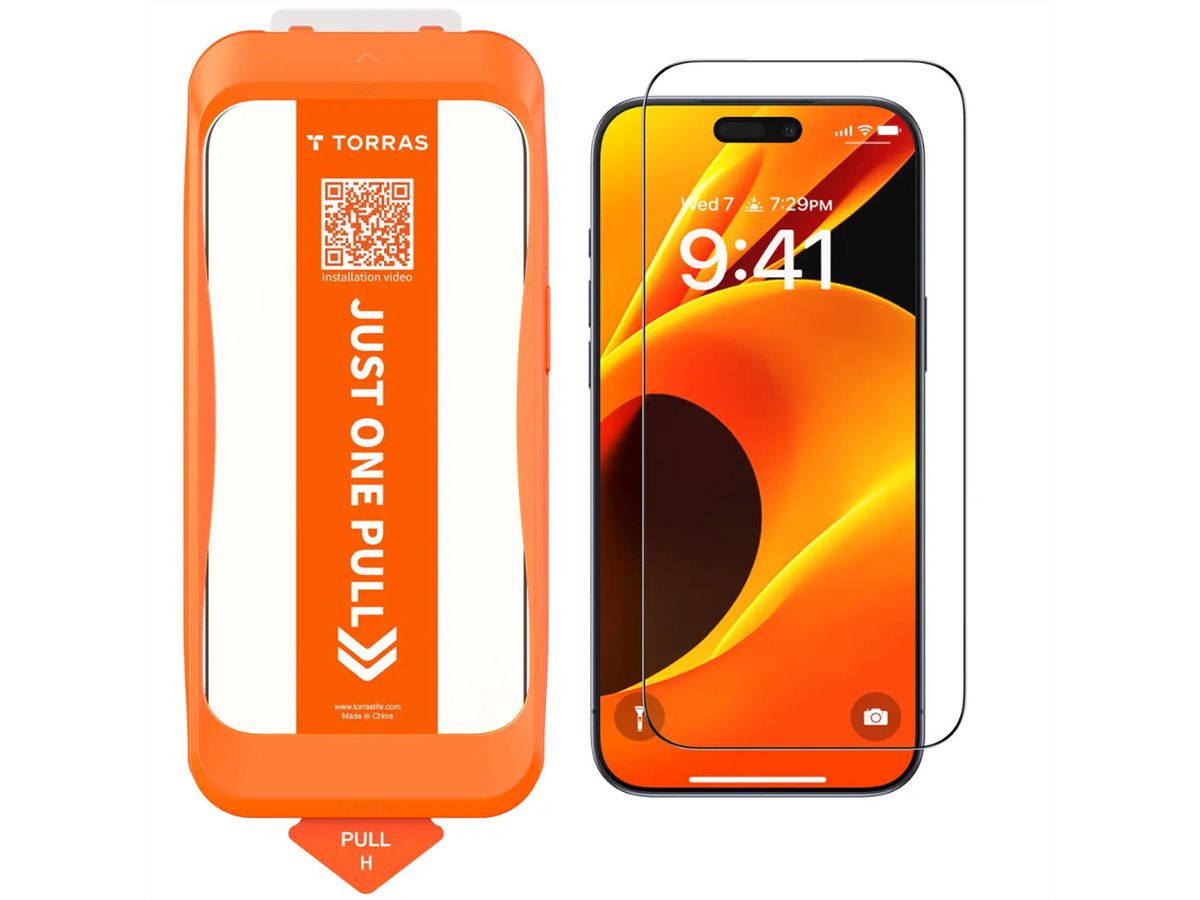 Torras Install Master Displayschutz, iPhone 17 Pro Max,