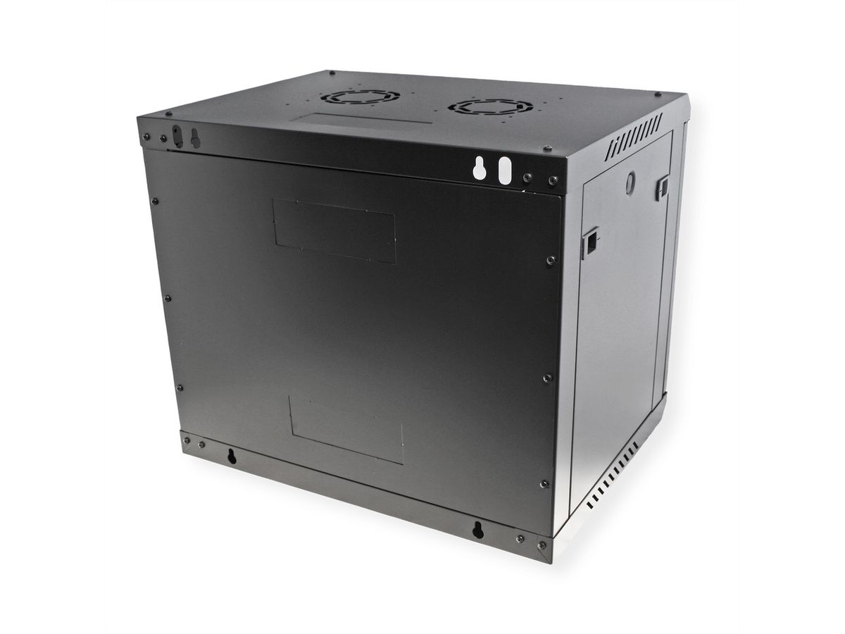ROLINE 19" Boîtier mural Basic Plus 9U, 600x450 LxP noir
