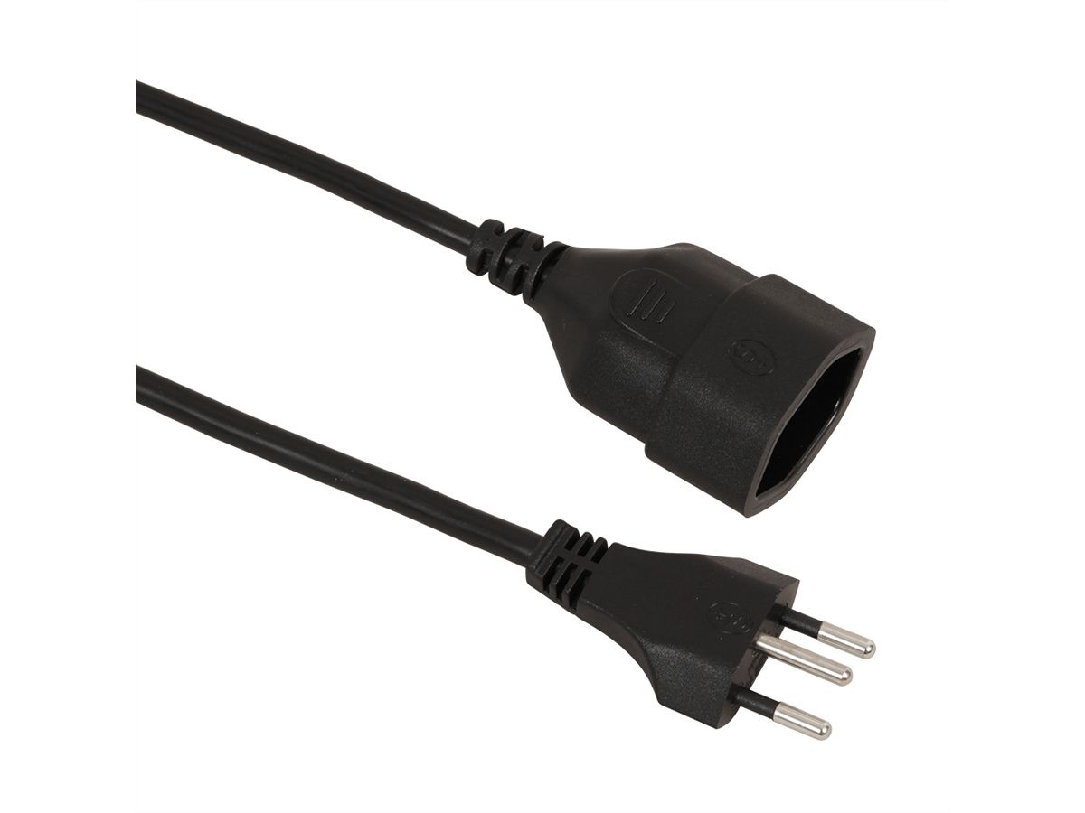 Schönenberger Verlängerungskabel T12/T13, schwarz, 2 m