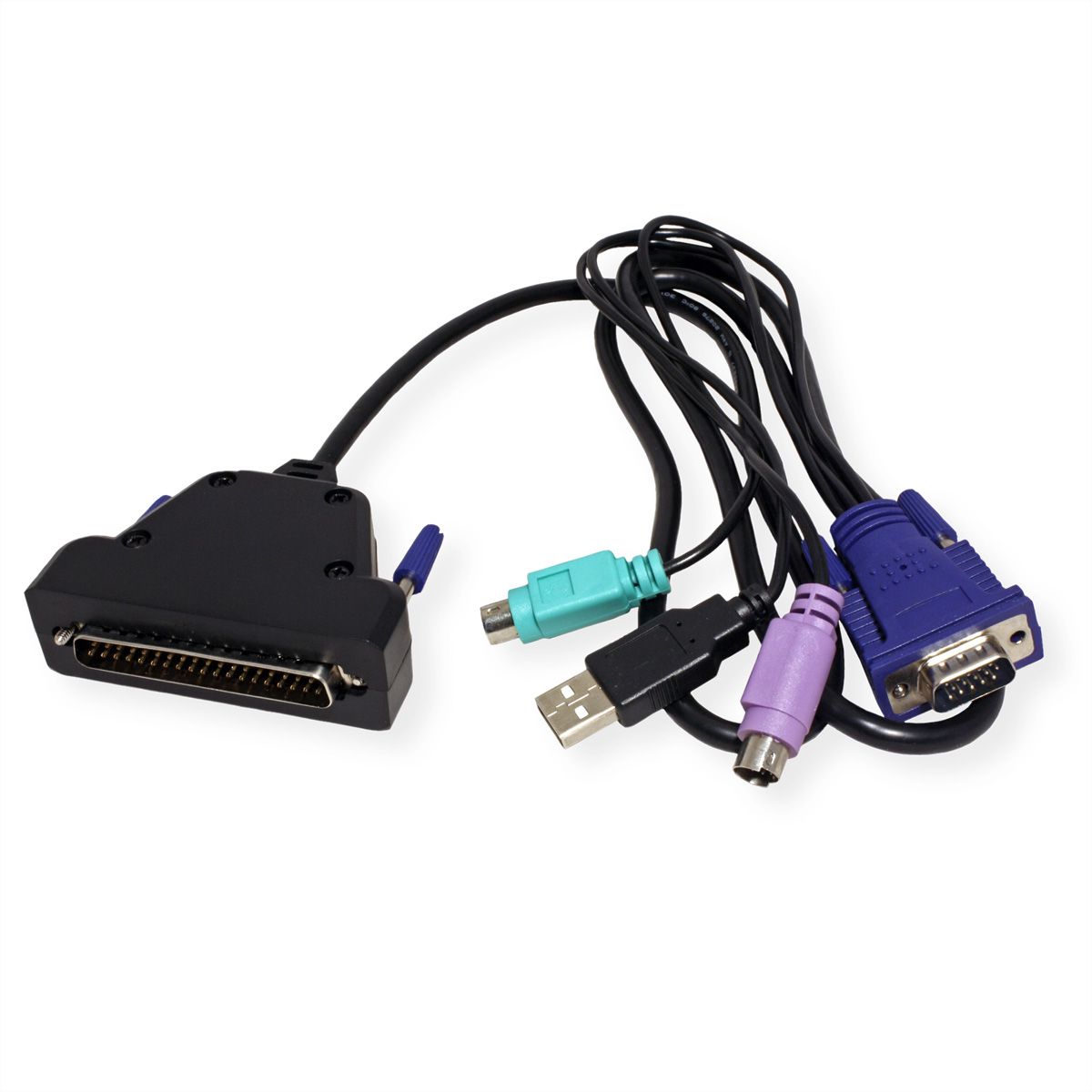 VALUE 19-Zoll-KVM-Konsole, 48 cm (19") TFT (16:9), VGA, USB, CH-Layout