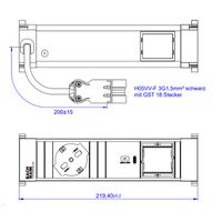 BACHMANN POWER FRAME S 1xP40 1xUSB C 30W, ITALIE